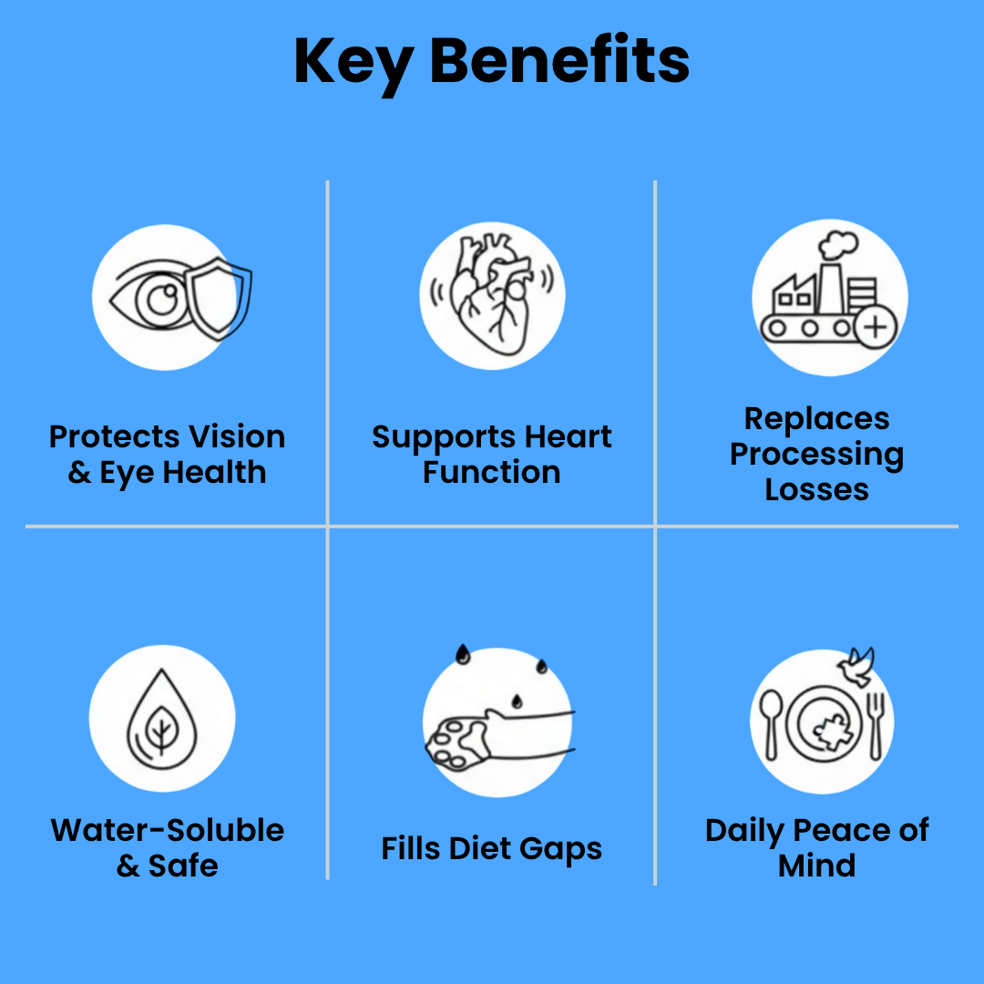 Stop The Silent Deficiency Before you see the signs with the Purrrrtection+ Taurine supplementnt